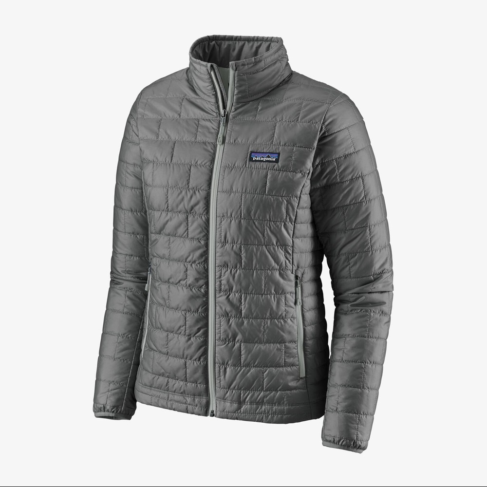 Grey Patagonia puffer jacket
